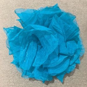 Turquoise Flower pin brooch/hair clip